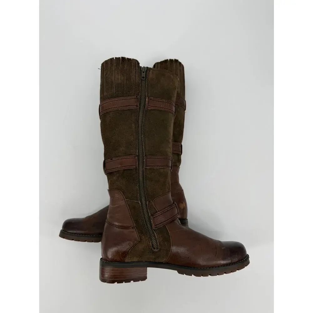 Ariat 10006782 Women's Highland Tall Boots SZ 9B Leather Suede Straps Fall